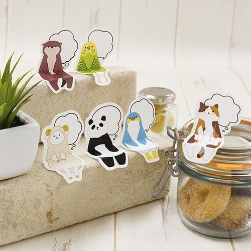 Sitting Animals Sticky Notes (Otter, Sheep, or Cat)