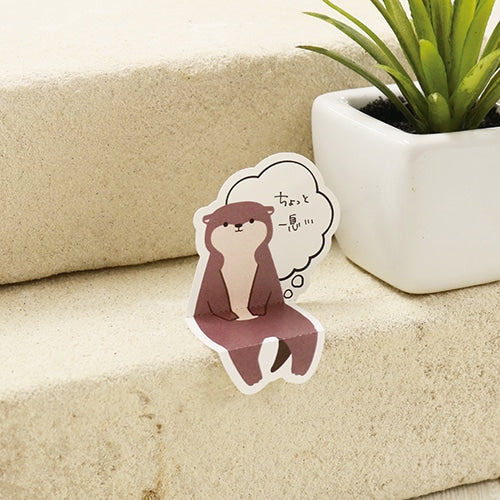 Sitting Animals Sticky Notes (Otter, Sheep, or Cat)