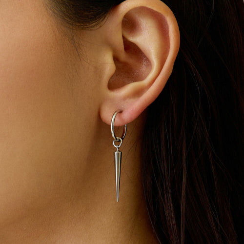 Pierced Earrings - Pure Titanium - Pin Drop