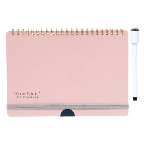 Gakken Staful Notebook WW+ Whiteboard Note A5 Pink