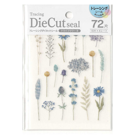 Kyowa - Stickers - Dried Flowers - Tracing Die-Cut Stickers