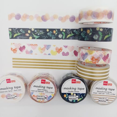 DAISO Washi Tapes (4 rolls)