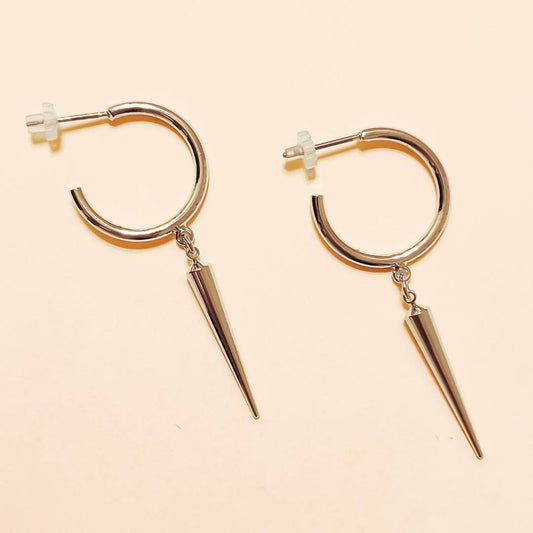 Pierced Earrings - Pure Titanium - Pin Drop