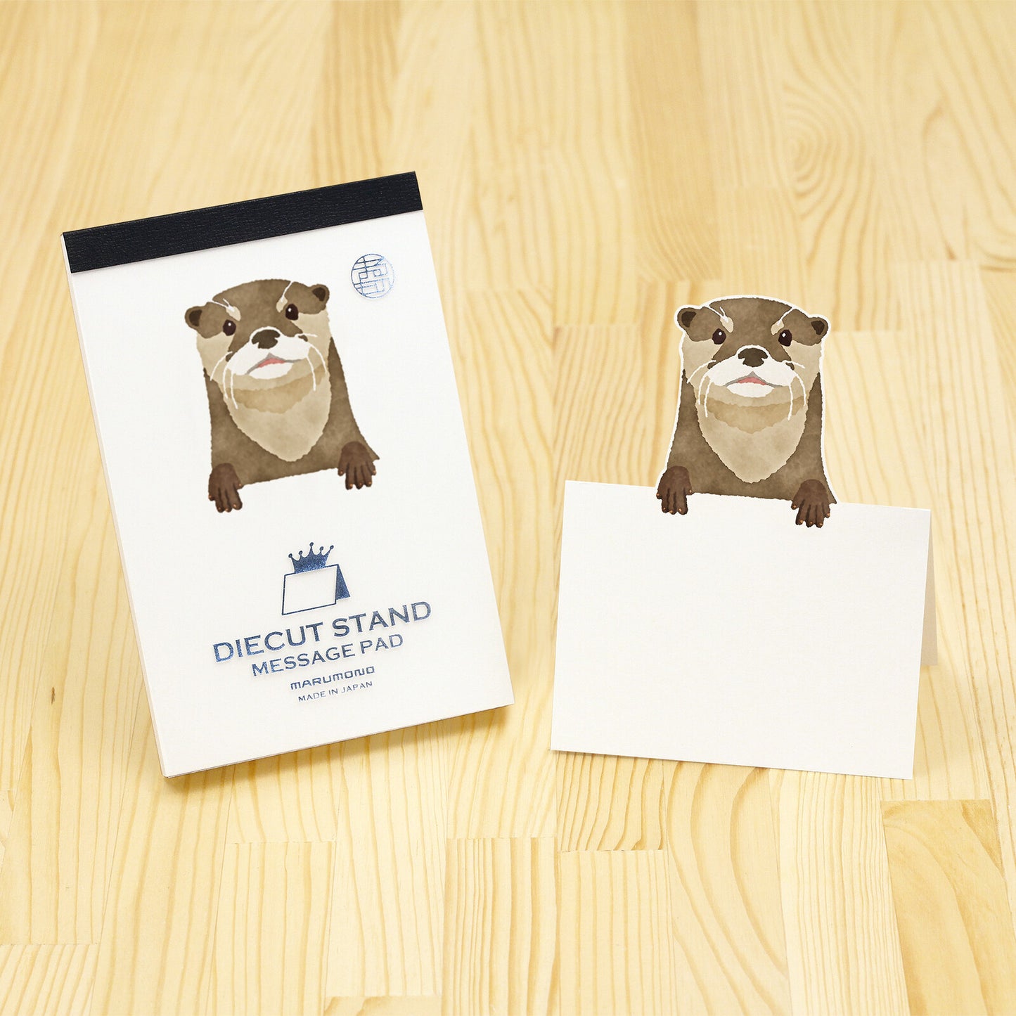 Marumo Printing Co. - Die-cut stand memo pad - Made in Japan (Favorite Animals)