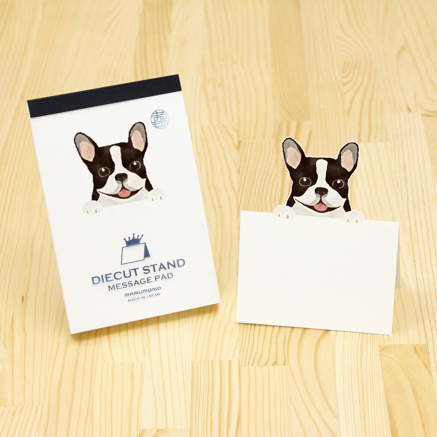 Marumo Printing Co. - Die-cut stand memo pad - Made in Japan (Dog & Cat)