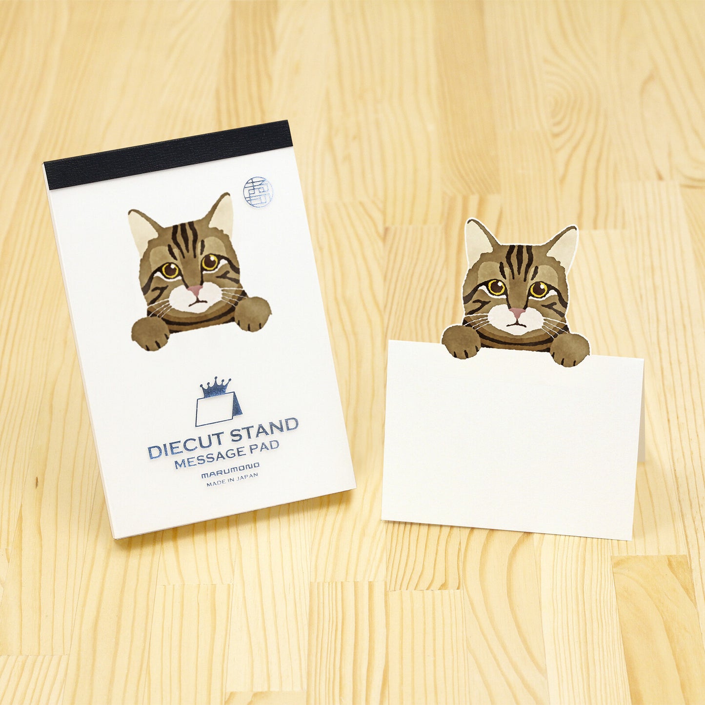 Marumo Printing Co. - Die-cut stand memo pad - Made in Japan (Dog & Cat)