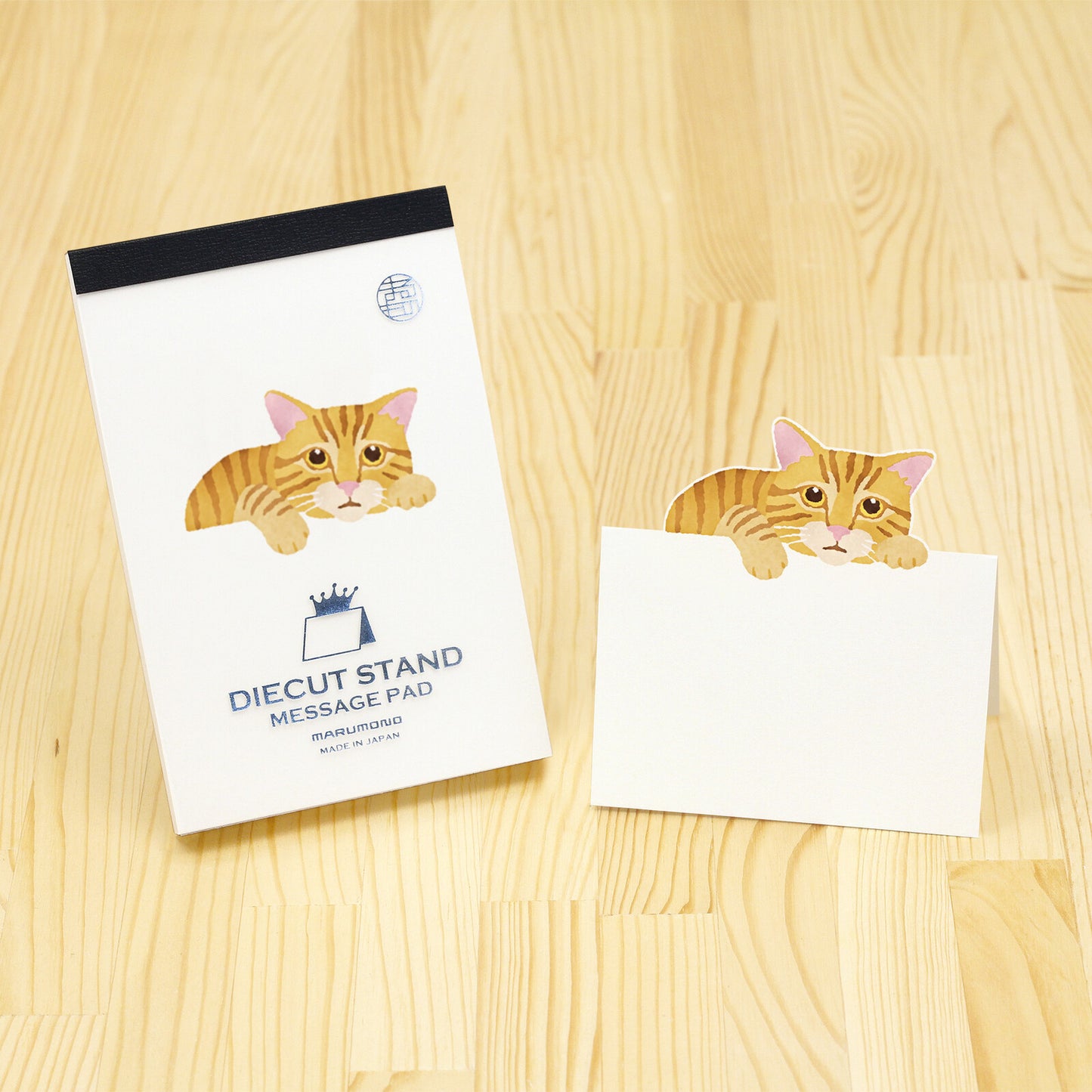 Marumo Printing Co. - Die-cut stand memo pad - Made in Japan (Dog & Cat)