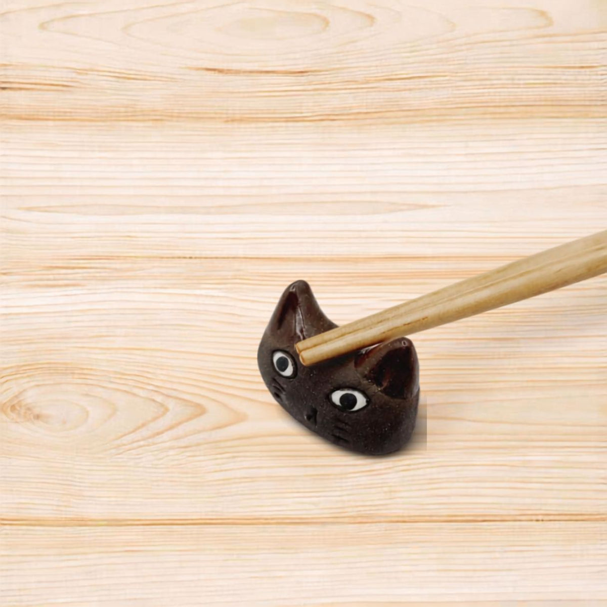 Chopstick Rest Cat Face (Mino Ware)