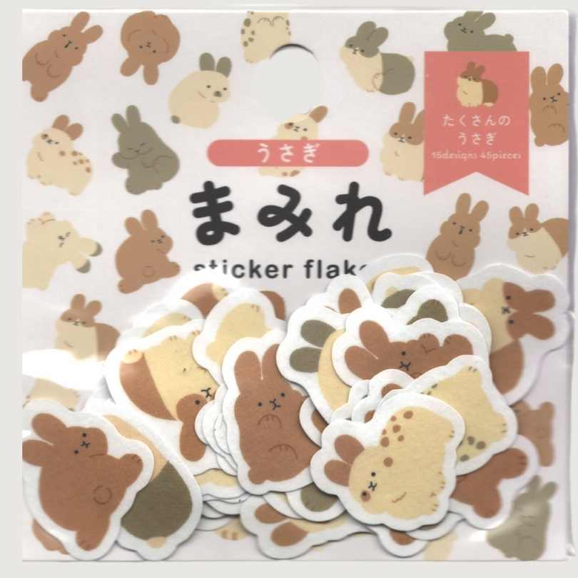 WORLD CRAFT Flake Stickers Animals