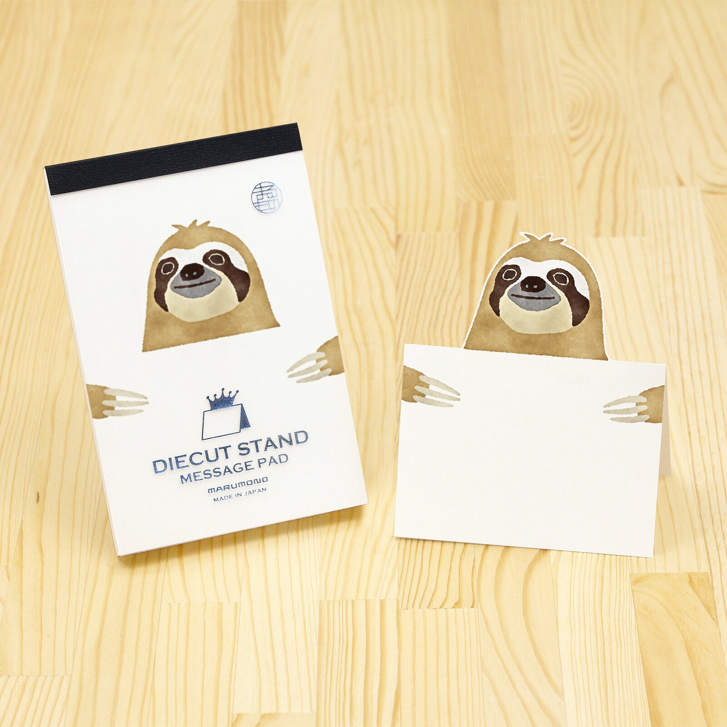 Marumo Printing Co. - Die-cut stand memo pad - Made in Japan (Favorite Animals)