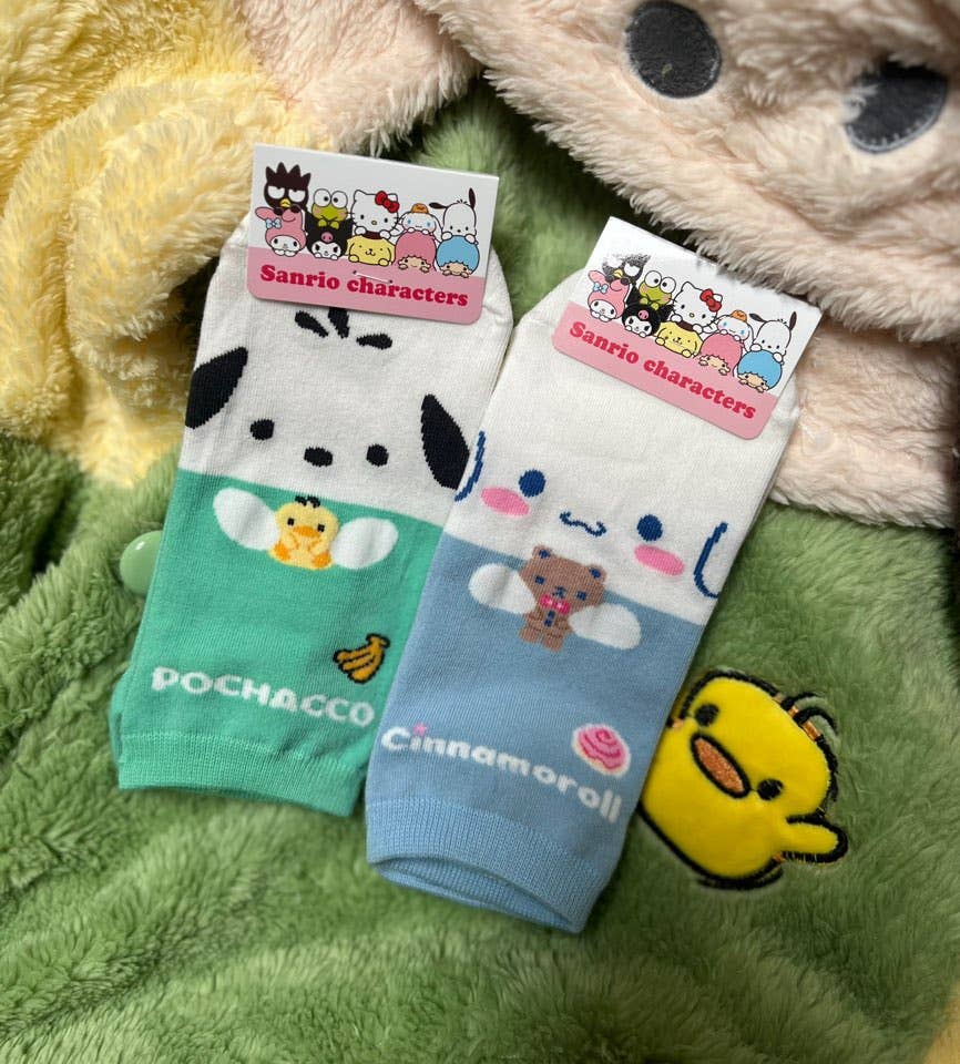 Sanrio Cotton Sneakers Half line Ankle Socks