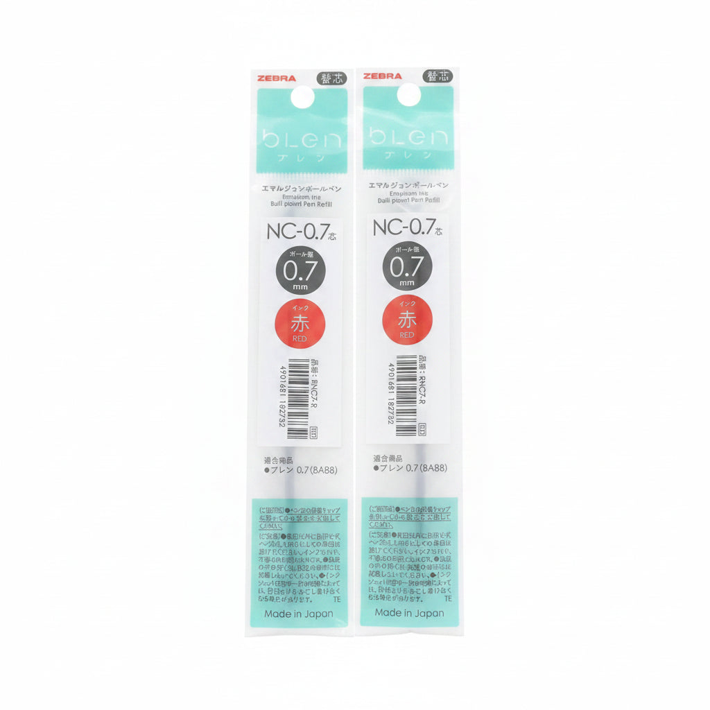 Two packaged lens replacement drops, each labeled BLEN NC-0.7 with a red circle indicating red, shown on a plain white background.