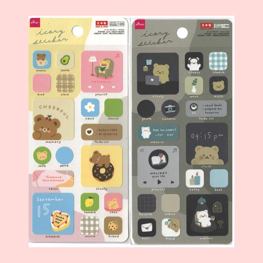 DAISO sticker- Icory sticker sheet