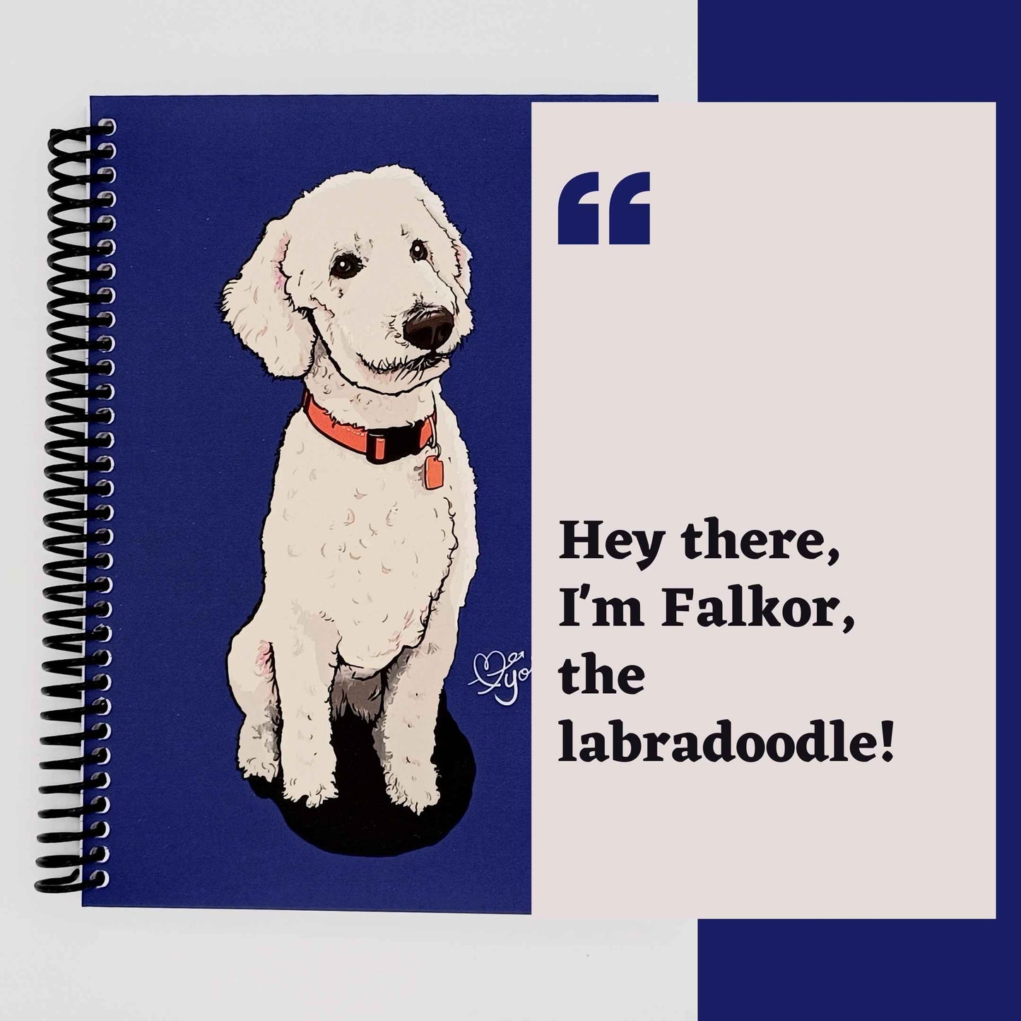 Falkor the Labradoodle Notebook (A5)