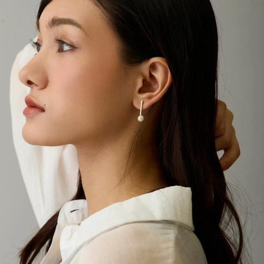 Pierced Earrings - Gold Post Pearls K18GP
