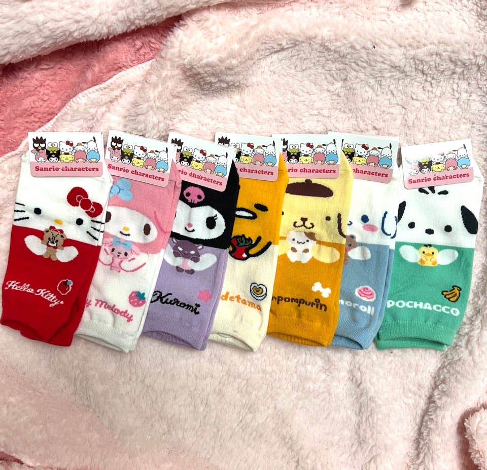 Sanrio Cotton Sneakers Half line Ankle Socks